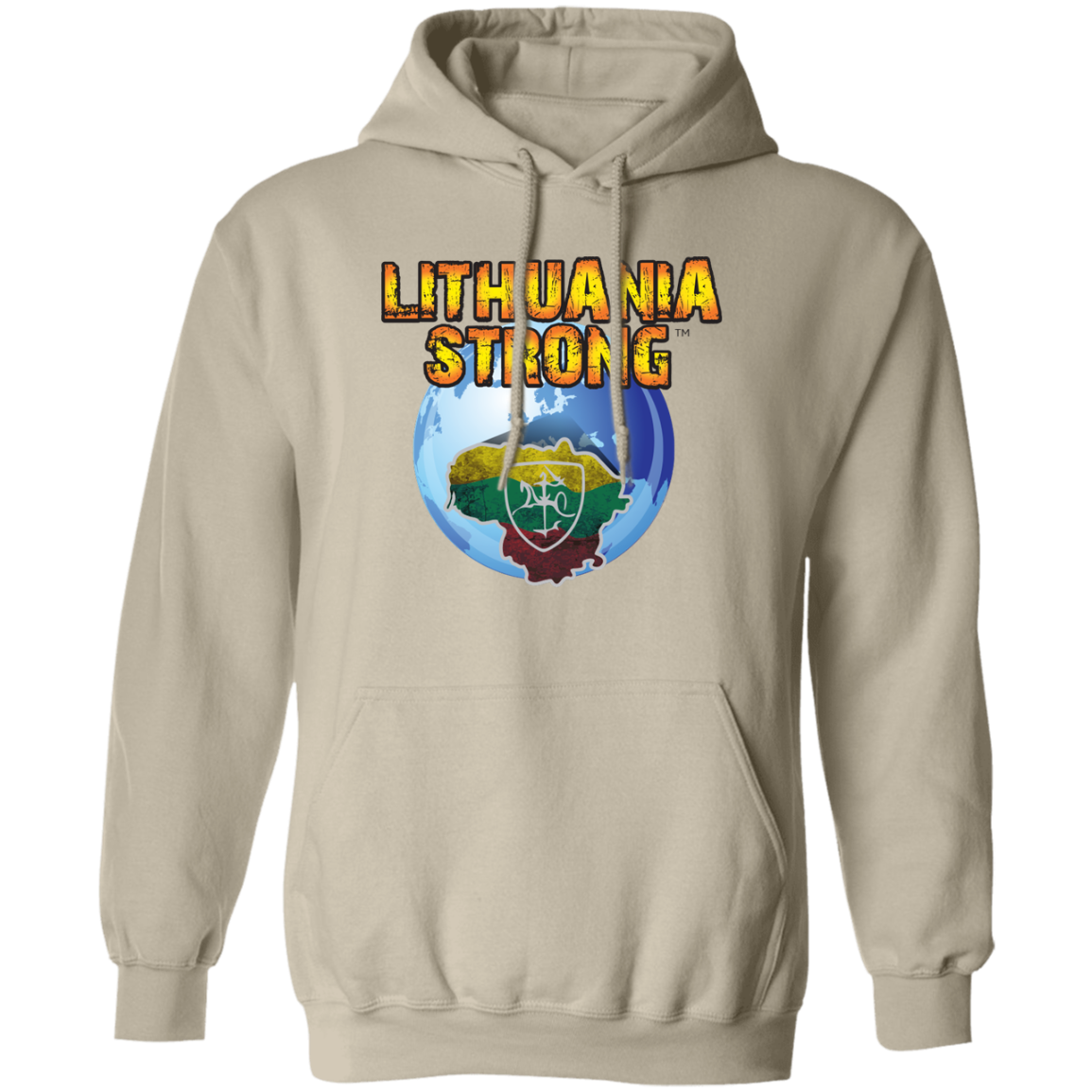 Lithuania Strong - MenWomen Unisex Comfort Pullover Hoodie - Lithuania Strong