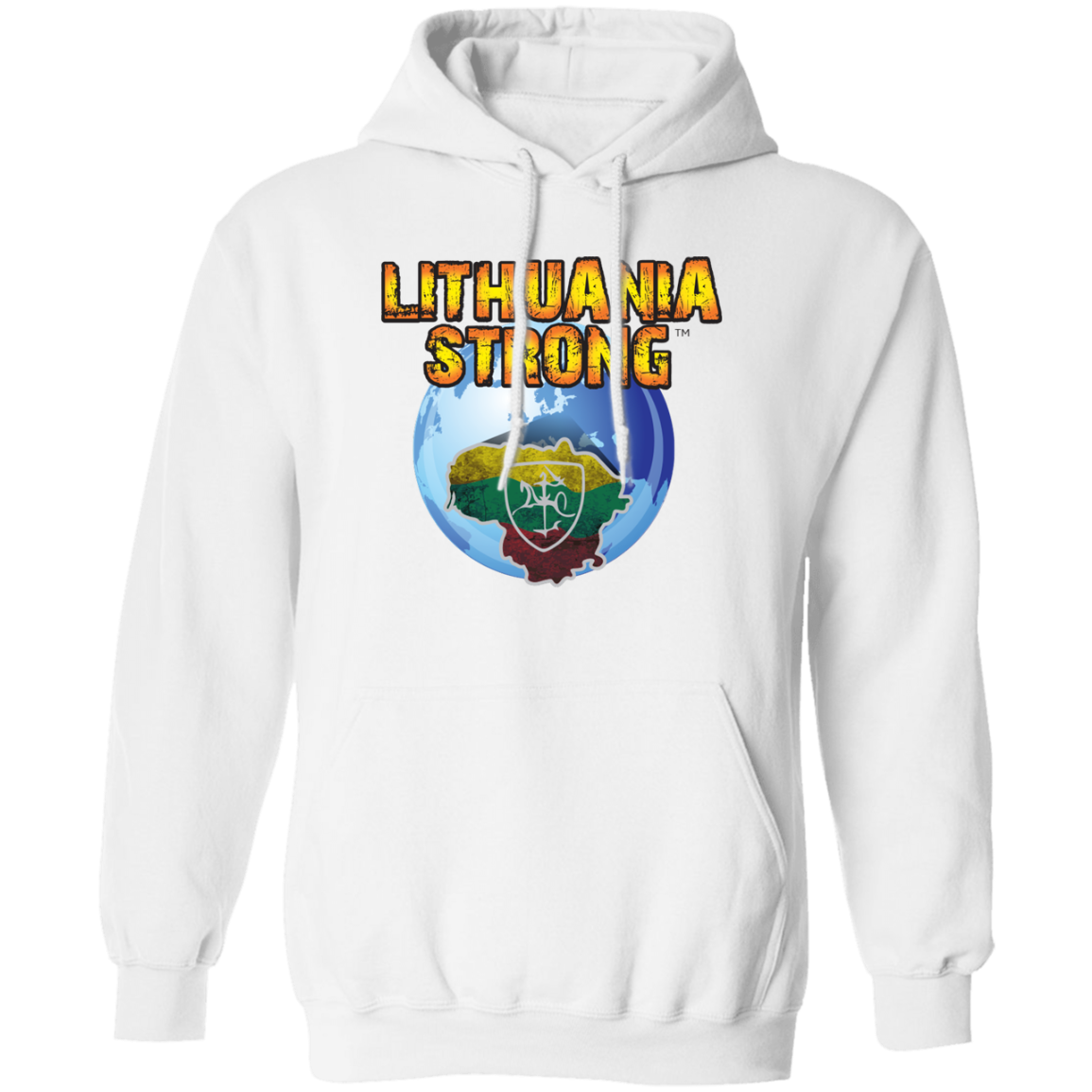Lithuania Strong - MenWomen Unisex Comfort Pullover Hoodie - Lithuania Strong