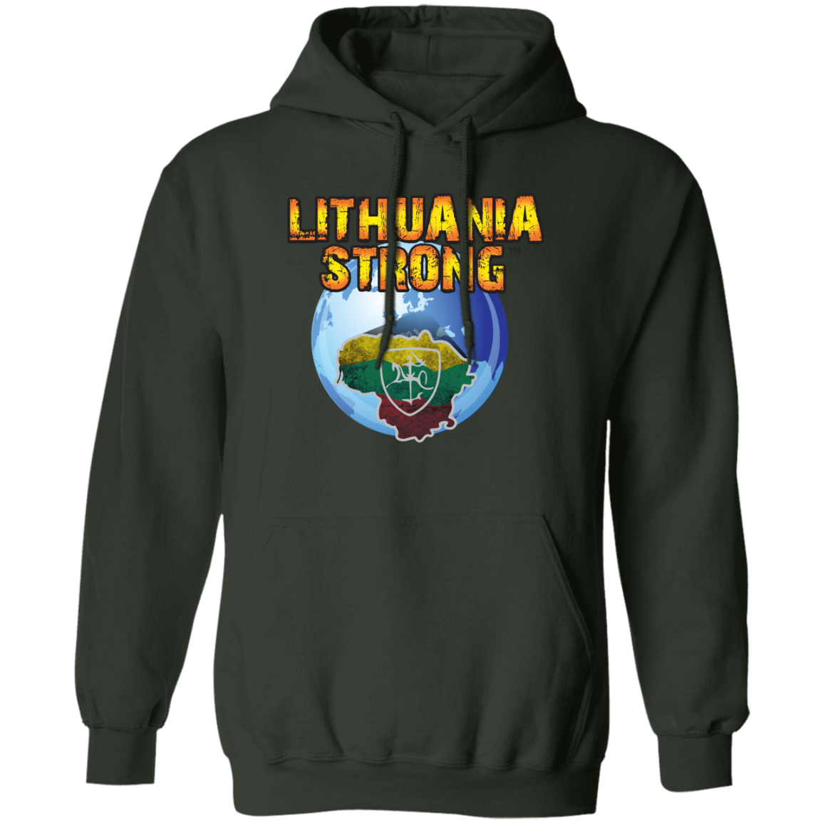 Lithuania Strong - MenWomen Unisex Comfort Pullover Hoodie - Lithuania Strong