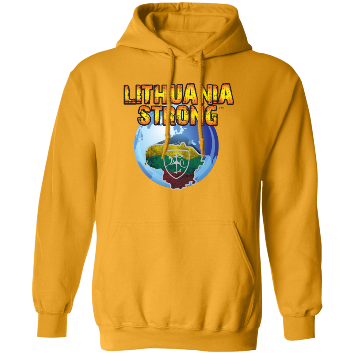 Lithuania Strong - MenWomen Unisex Comfort Pullover Hoodie - Lithuania Strong