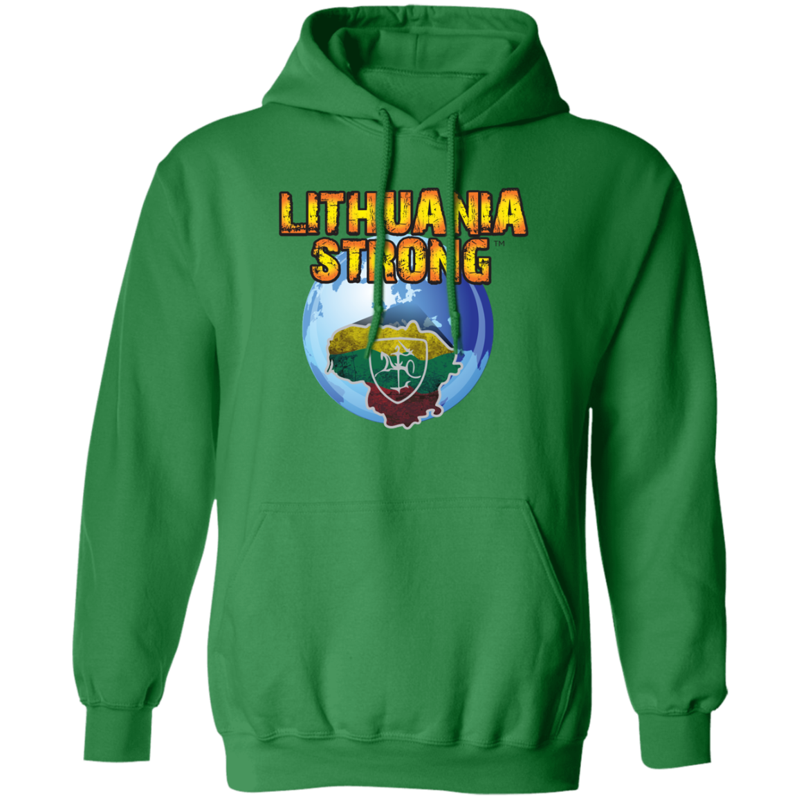 Lithuania Strong - MenWomen Unisex Comfort Pullover Hoodie - Lithuania Strong