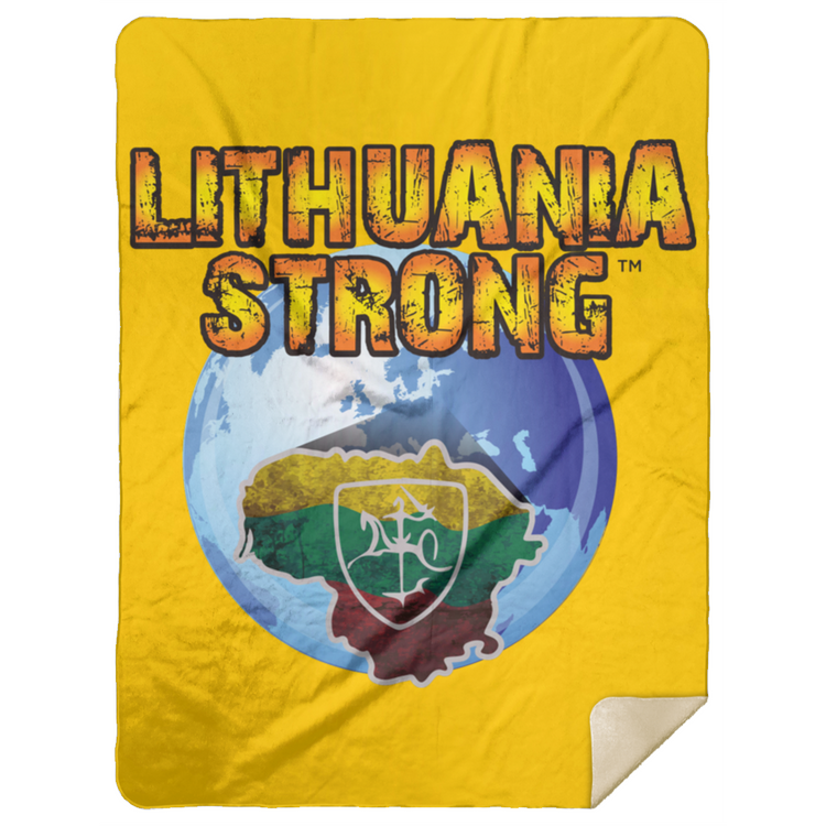 Lithuania Strong - Premium Mink Sherpa Blanket 60x80 - Lithuania Strong