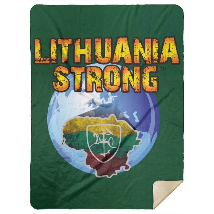 Lithuania Strong - Premium Mink Sherpa Blanket 60x80 - Lithuania Strong