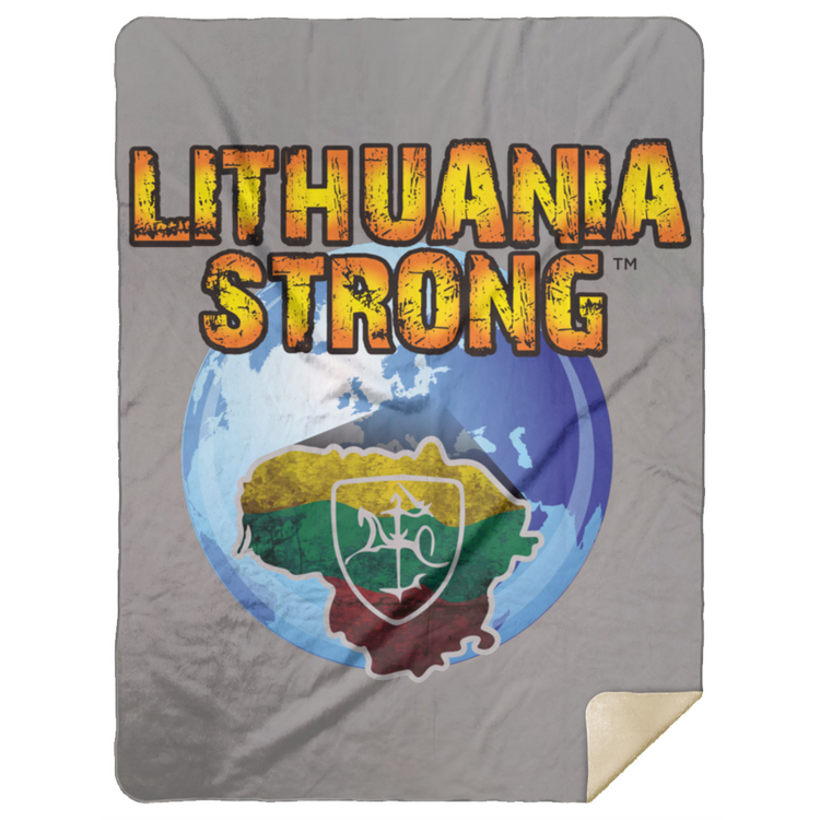 Lithuania Strong - Premium Mink Sherpa Blanket 60x80 - Lithuania Strong