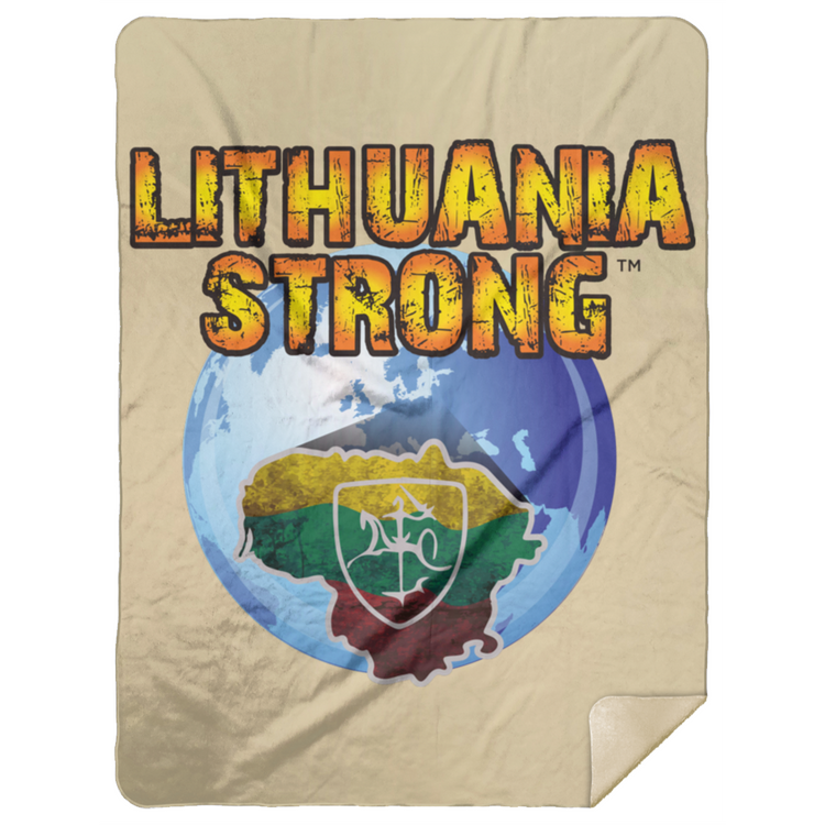 Lithuania Strong - Premium Mink Sherpa Blanket 60x80 - Lithuania Strong