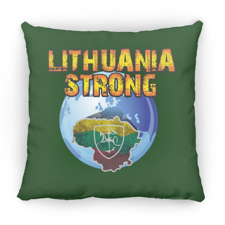 Lithuania Strong - Small Square Pillow - Lithuania Strong