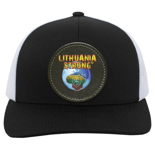 Lithuania Strong - Trucker Snap Back - Circle Patch - Lithuania Strong