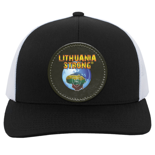 Lithuania Strong - Trucker Snap Back - Circle Patch - Lithuania Strong