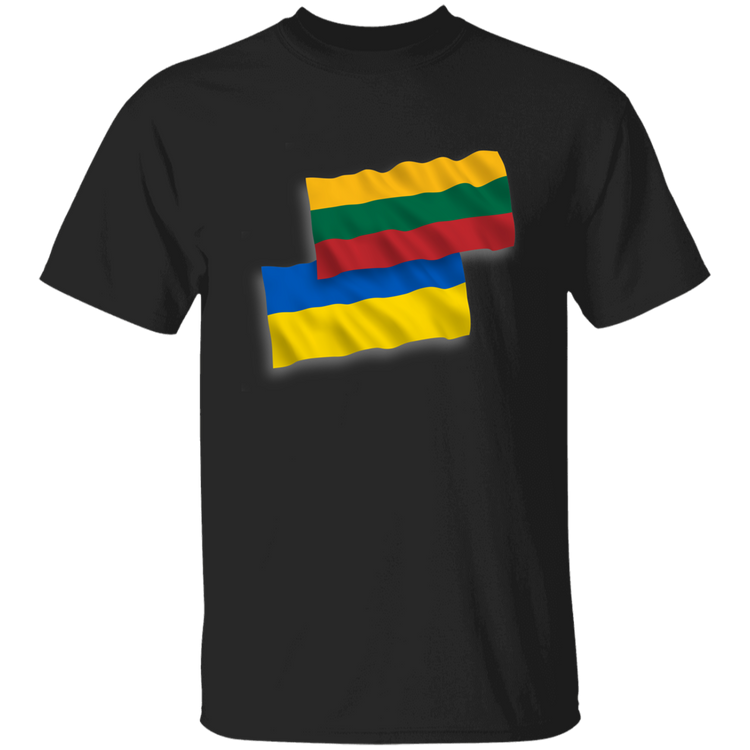 Lithuania Ukraine Flag - BoysGirls Youth Classic Short Sleeve T-Shirt - Lithuania Strong