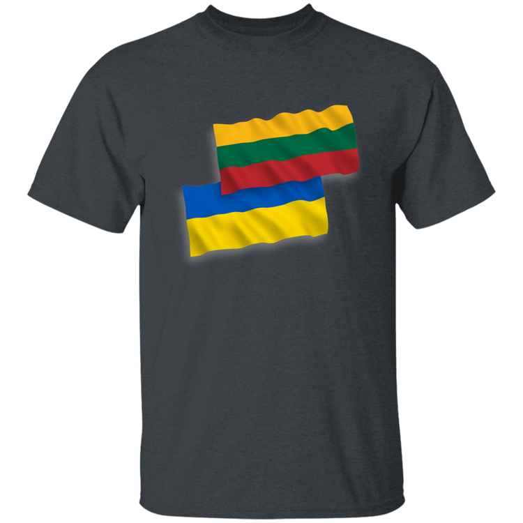 Lithuania Ukraine Flag - BoysGirls Youth Classic Short Sleeve T-Shirt - Lithuania Strong
