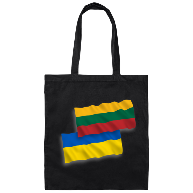 Lithuania Ukraine Flag - Canvas Tote Bag - Lithuania Strong