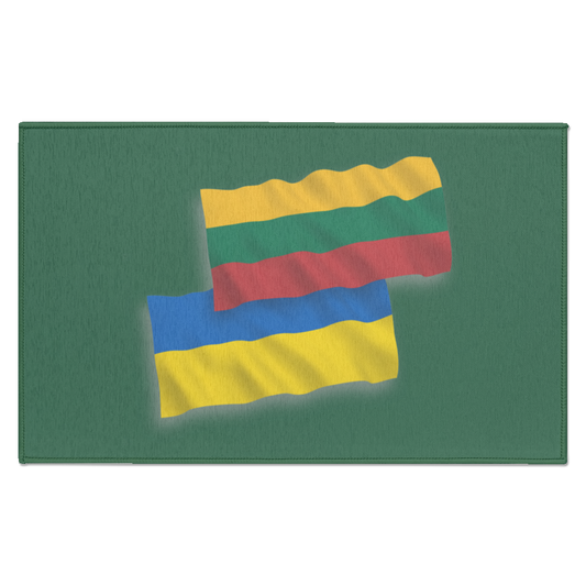 Lithuania Ukraine Flag - Indoor Doormat - Lithuania Strong