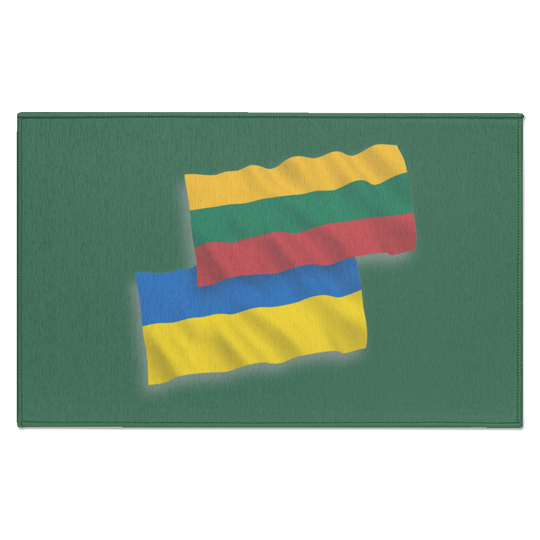 Lithuania Ukraine Flag - Indoor Doormat - Lithuania Strong