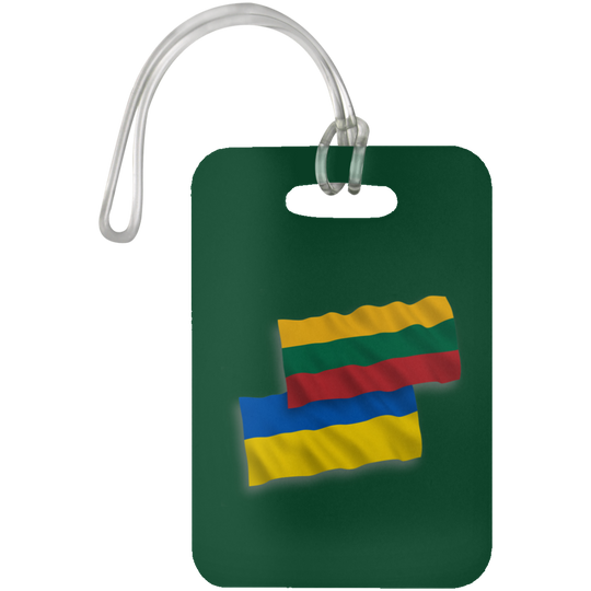 Lithuania Ukraine Flag - Luggage Bag Tag - Lithuania Strong