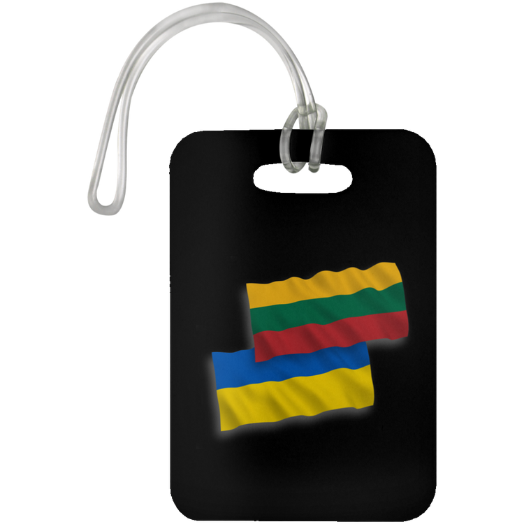 Lithuania Ukraine Flag - Luggage Bag Tag - Lithuania Strong