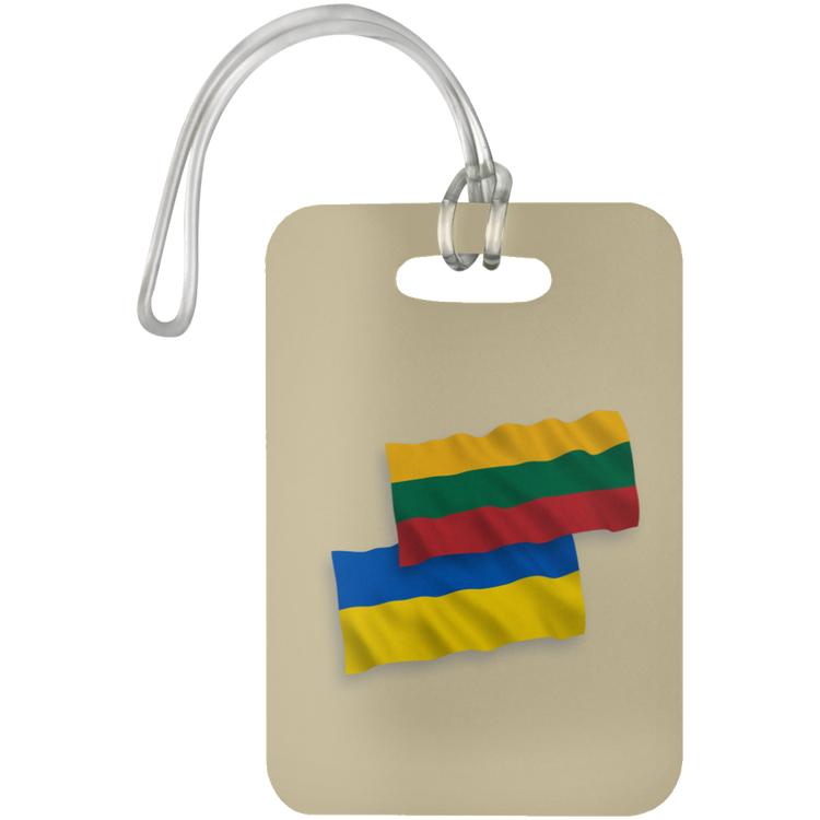 Lithuania Ukraine Flag - Luggage Bag Tag - Lithuania Strong