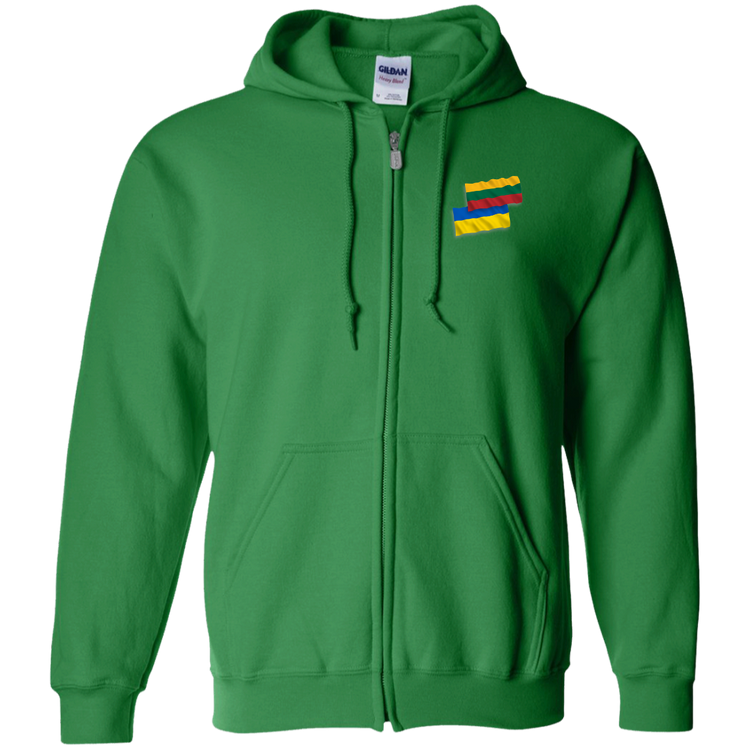Lithuania Ukraine Flag - MenWomen Unisex Comfort Full-Zip Hoodie - Lithuania Strong