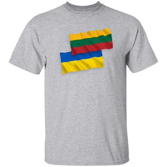 Lithuania Ukraine Flag - Mens Classic Short Sleeve T-Shirt - Lithuania Strong