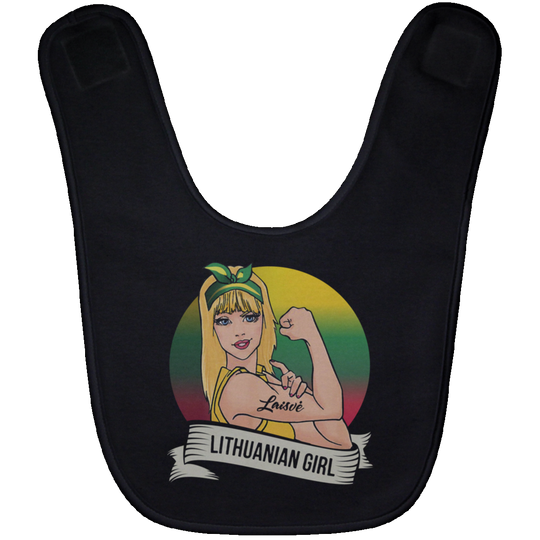 Lithuanian Girl - BABYBIB Baby Bib - Lithuania Strong