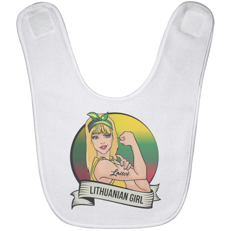 Lithuanian Girl - BABYBIB Baby Bib - Lithuania Strong