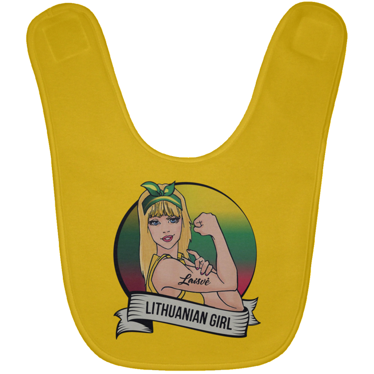 Lithuanian Girl - BABYBIB Baby Bib - Lithuania Strong