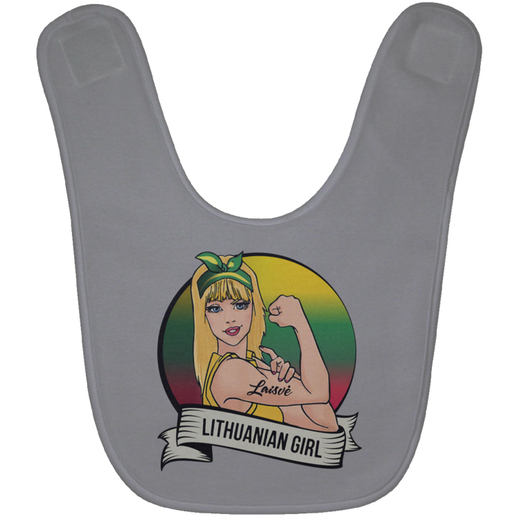 Lithuanian Girl - BABYBIB Baby Bib - Lithuania Strong