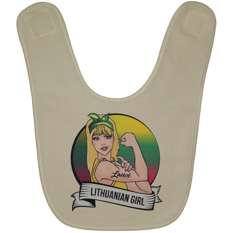 Lithuanian Girl - BABYBIB Baby Bib - Lithuania Strong