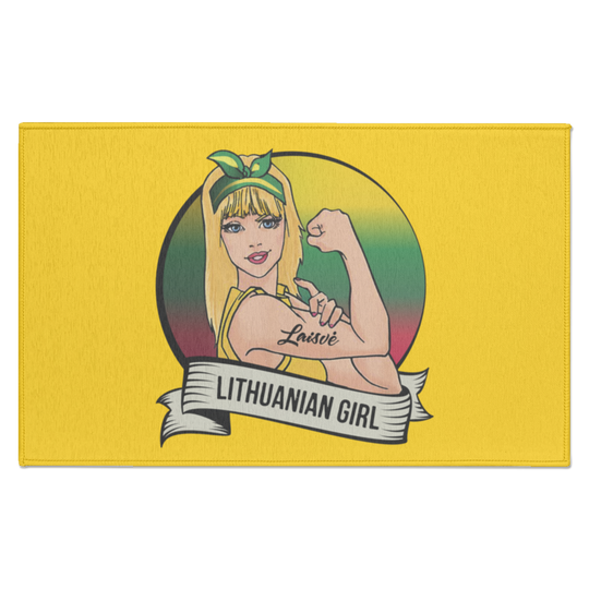 Lithuanian Girl - Indoor Doormat - Lithuania Strong