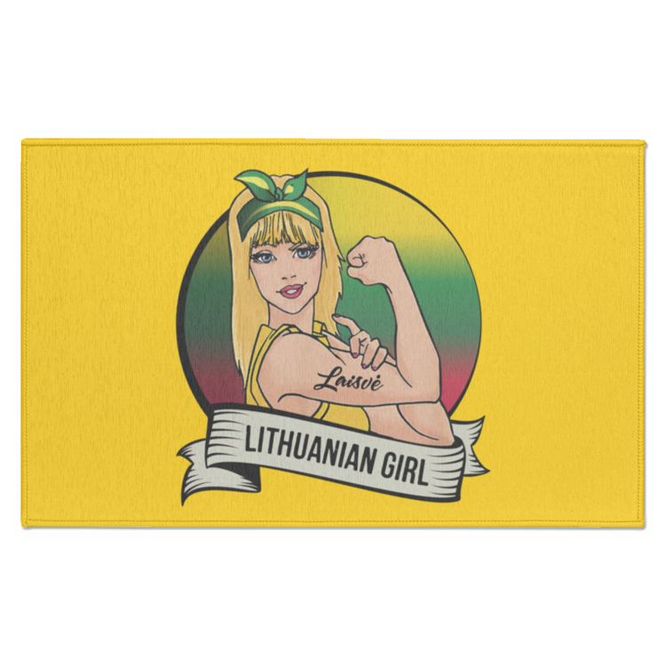 Lithuanian Girl - Indoor Doormat - Lithuania Strong