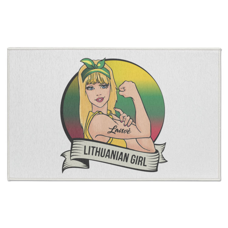 Lithuanian Girl - Indoor Doormat - Lithuania Strong