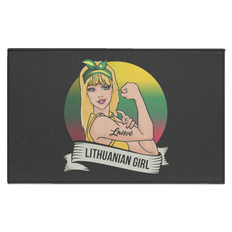 Lithuanian Girl - Indoor Doormat - Lithuania Strong