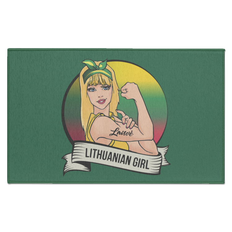 Lithuanian Girl - Indoor Doormat - Lithuania Strong