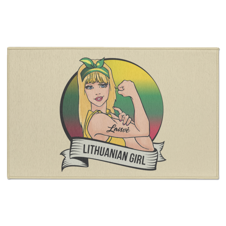 Lithuanian Girl - Indoor Doormat - Lithuania Strong