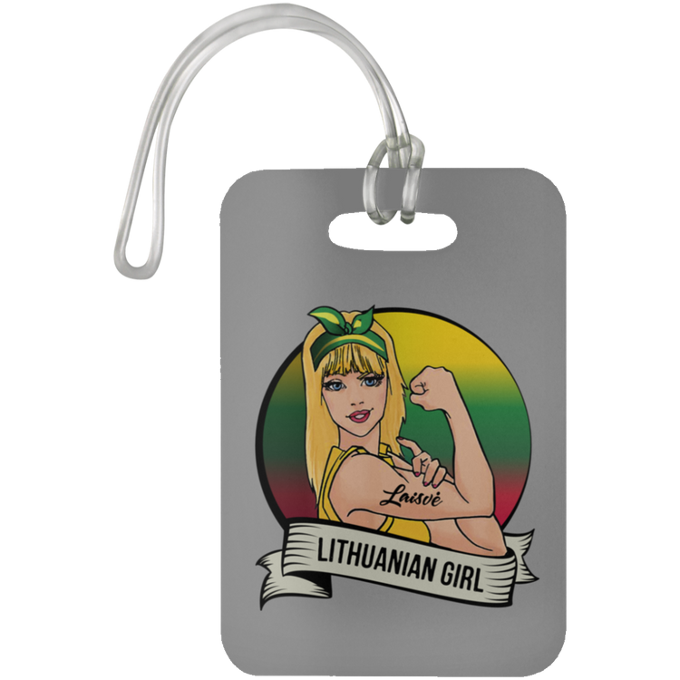 Lithuanian Girl - Luggage Bag Tag - Lithuania Strong