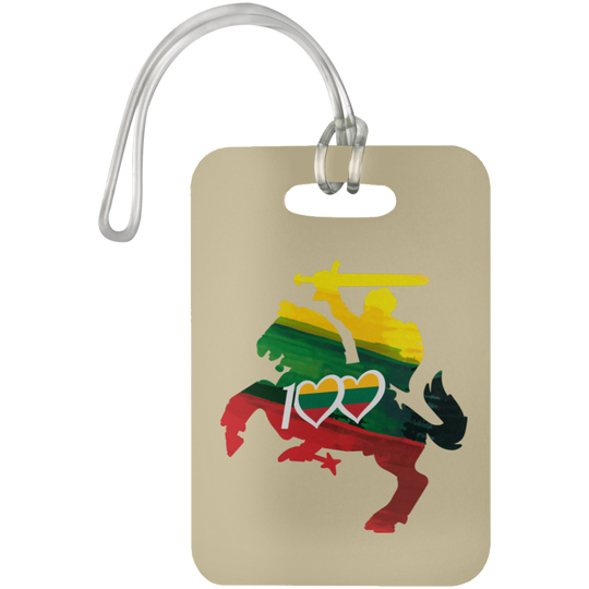 Lithuanian Knight 100 - Luggage Bag Tag - Lithuania Strong