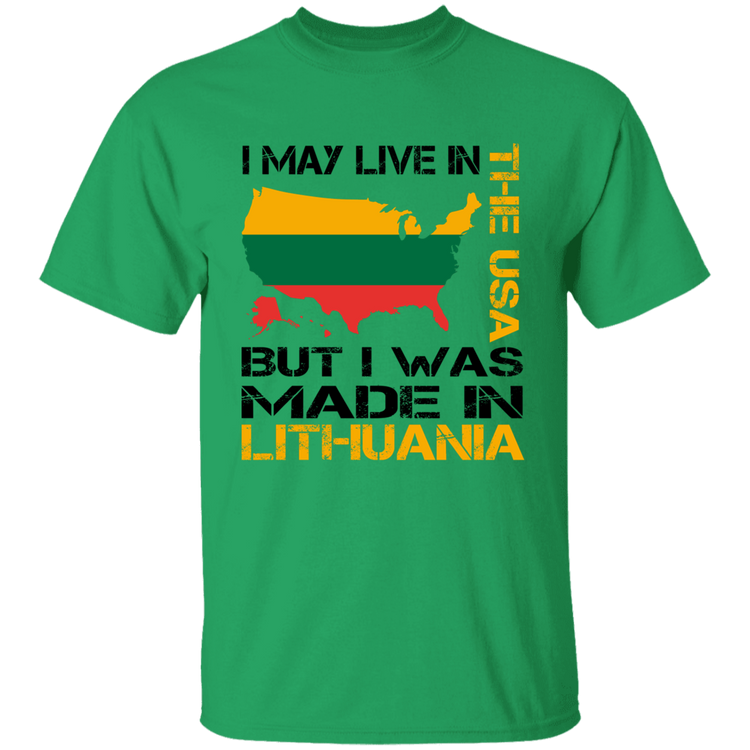 Made in Lithuania - BoysGirls Youth Classic Short Sleeve T-Shirt - Lithuania Strong
