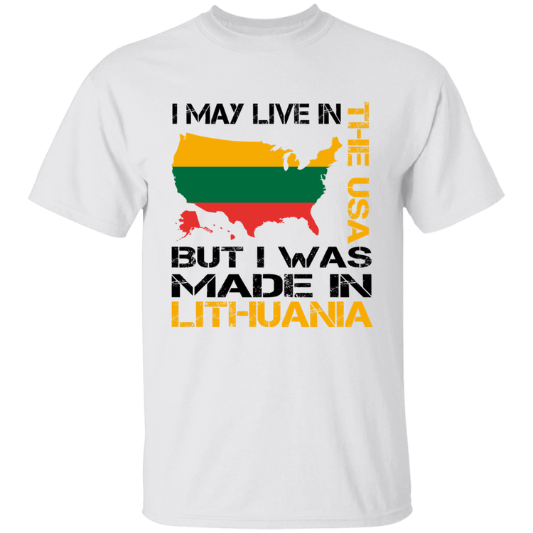 Made in Lithuania - BoysGirls Youth Classic Short Sleeve T-Shirt - Lithuania Strong