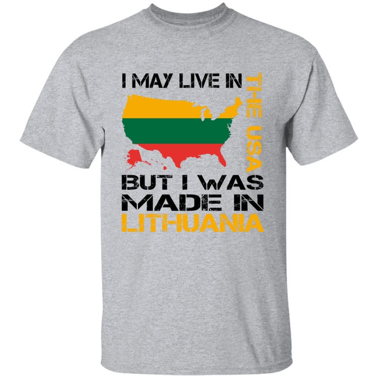 Made in Lithuania - BoysGirls Youth Classic Short Sleeve T-Shirt - Lithuania Strong