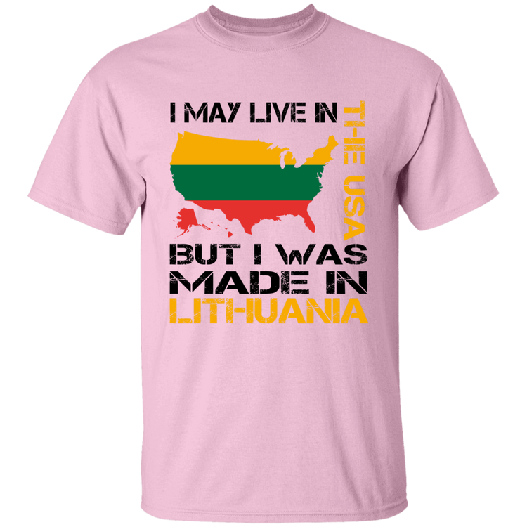Made in Lithuania - BoysGirls Youth Classic Short Sleeve T-Shirt - Lithuania Strong
