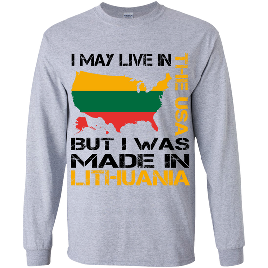 Made in Lithuania - Boys Youth Classic Long Sleeve T-Shirt - Lithuania Strong