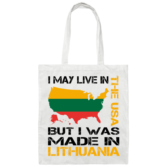 Made in Lithuania - Canvas Tote Bag - Lithuania Strong