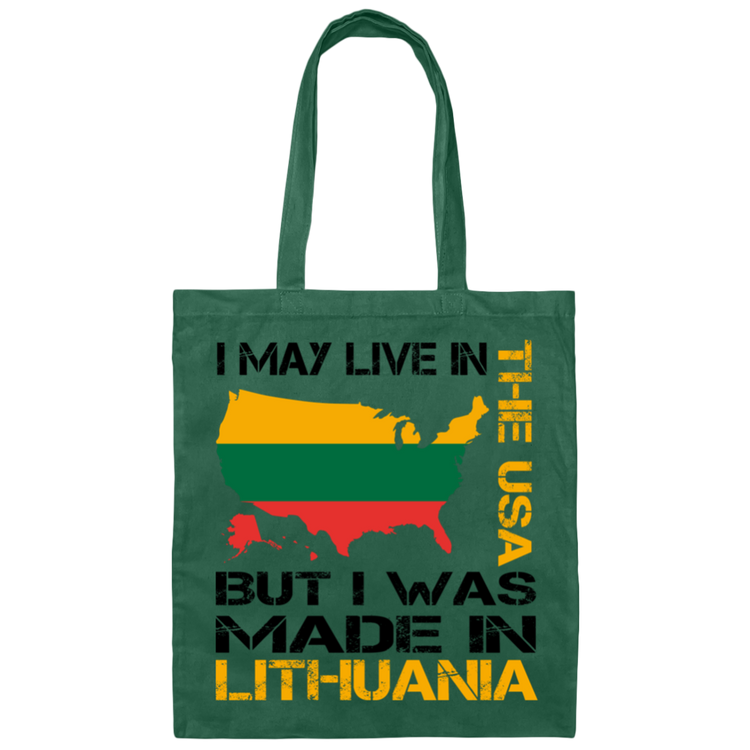 Made in Lithuania - Canvas Tote Bag - Lithuania Strong