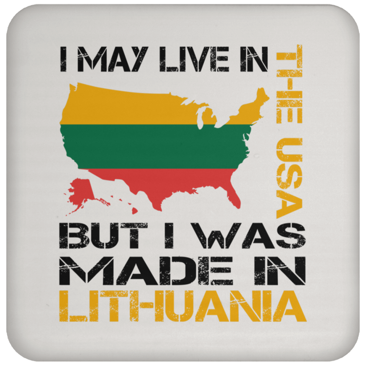 Made in Lithuania - High Gloss Coaster - Lithuania Strong