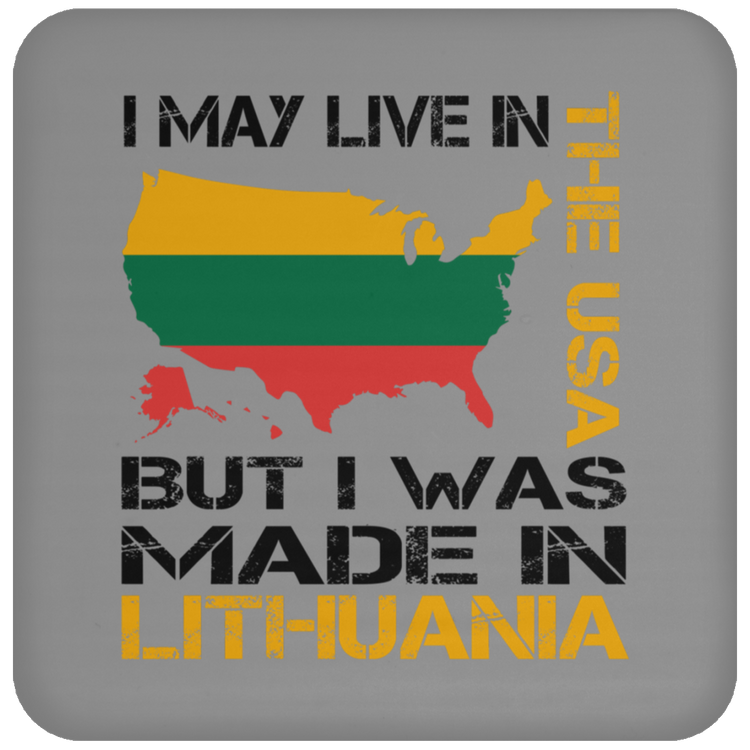 Made in Lithuania - High Gloss Coaster - Lithuania Strong