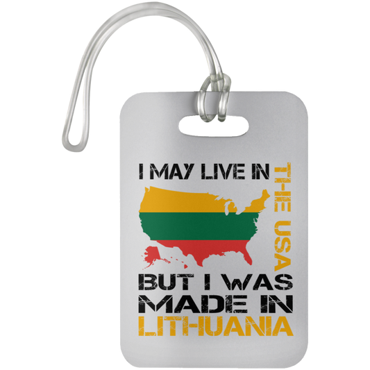 Made in Lithuania - Luggage Bag Tag - Lithuania Strong