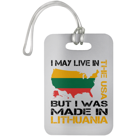 Made in Lithuania - Luggage Bag Tag - Lithuania Strong