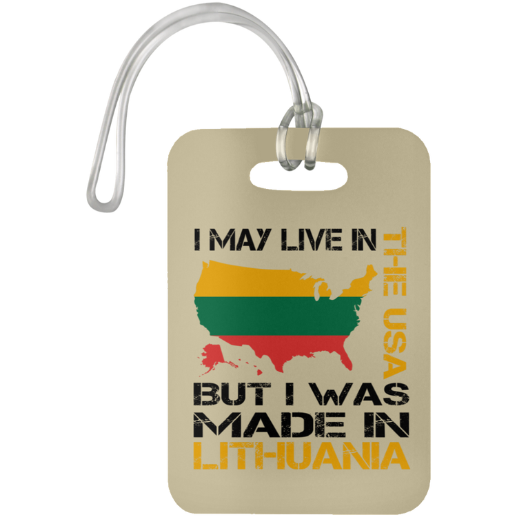 Made in Lithuania - Luggage Bag Tag - Lithuania Strong