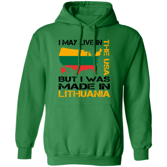 Made in Lithuania - MenWomen Unisex Comfort Pullover Hoodie - Lithuania Strong