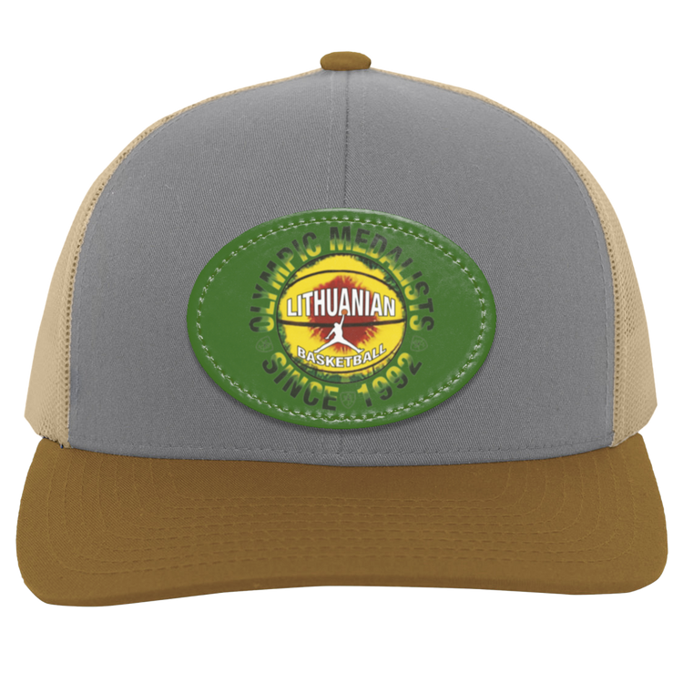 Olympic Medalists - Trucker Snap Back - Oval Patch - Lithuania Strong