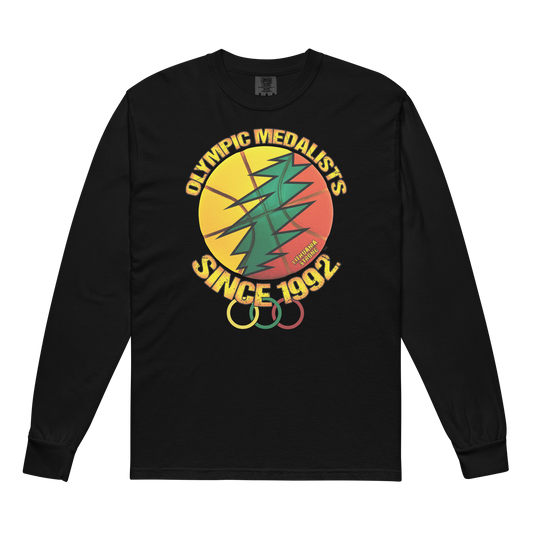 Olympic Medalists 92 - MenWomen Unisex Soft-Washed Comfort Cotton Long Sleeve T-Shirt - Lithuania Strong